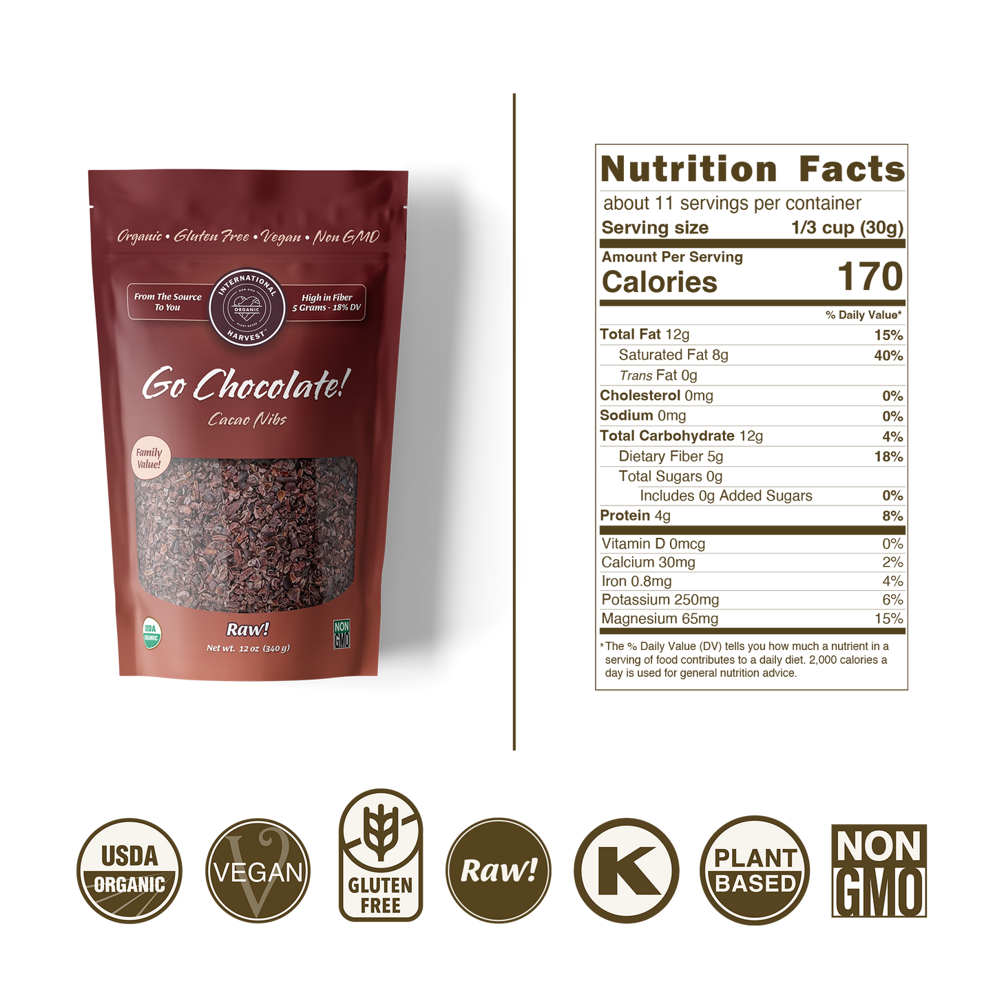 Go Chocolate! Cacao Nibs