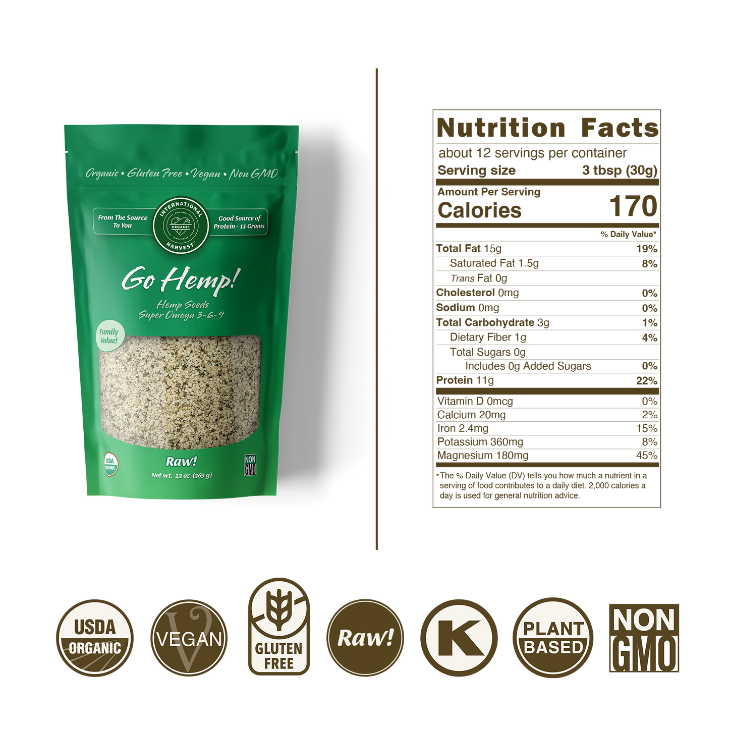 Go Hemp! Hulled Hemp Seeds