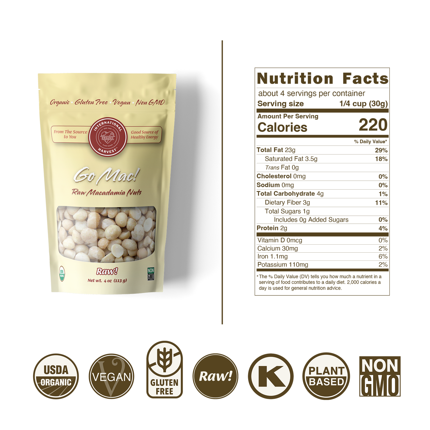 Go Mac! Raw Macadamia Nuts