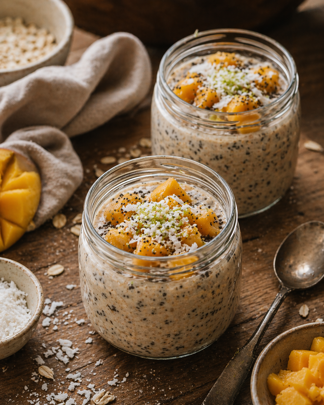 Tropical Mango Coconut Overnight Oats