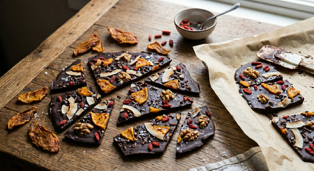 Chili Lime Mango Dark Chocolate Bark