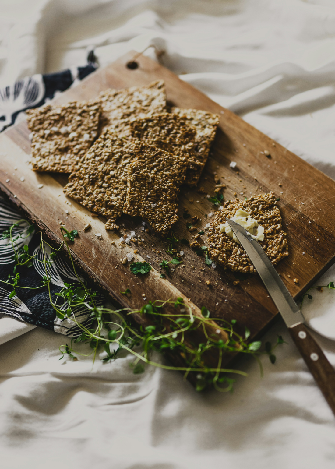 Seedy Oat Crackers
