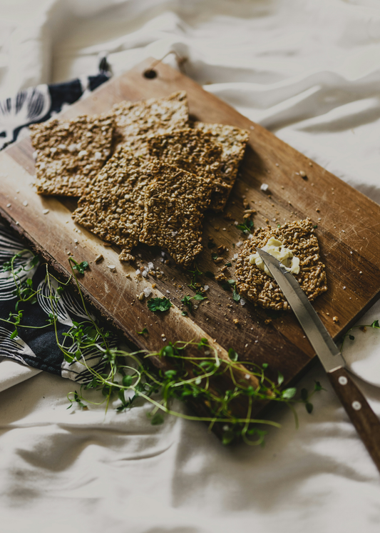 Seedy Oat Crackers