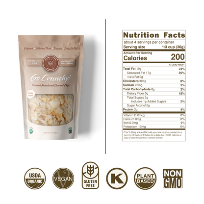 Go Crunchy! Roasted Sweetened Coconut Chips