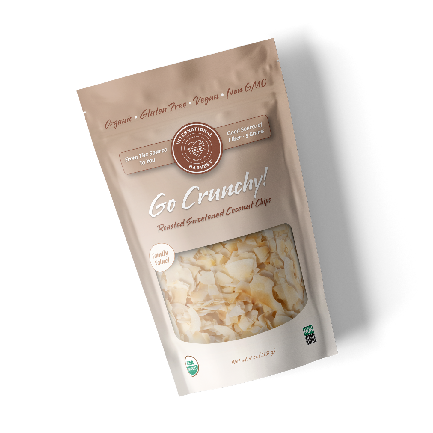 Go Crunchy! Roasted Sweetened Coconut Chips