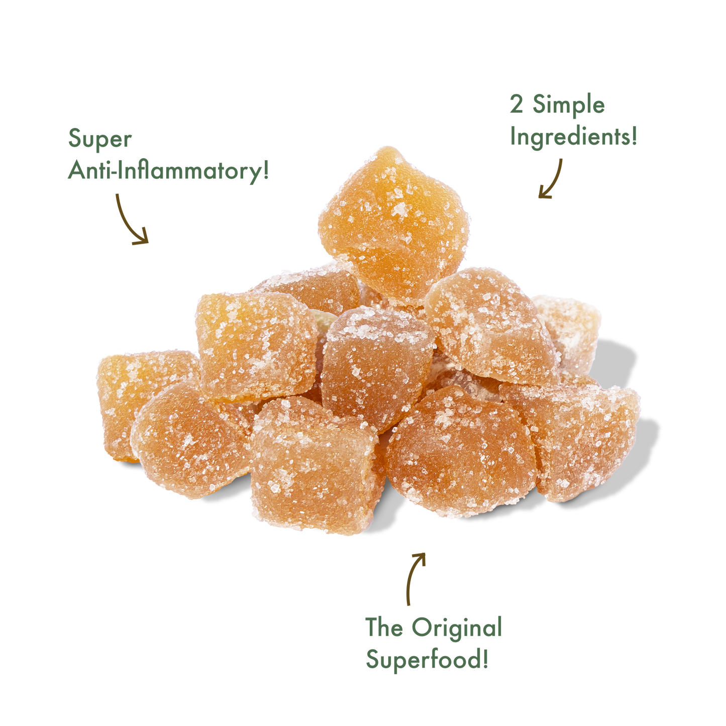 Go Ginger! Crystallized Ginger Squares