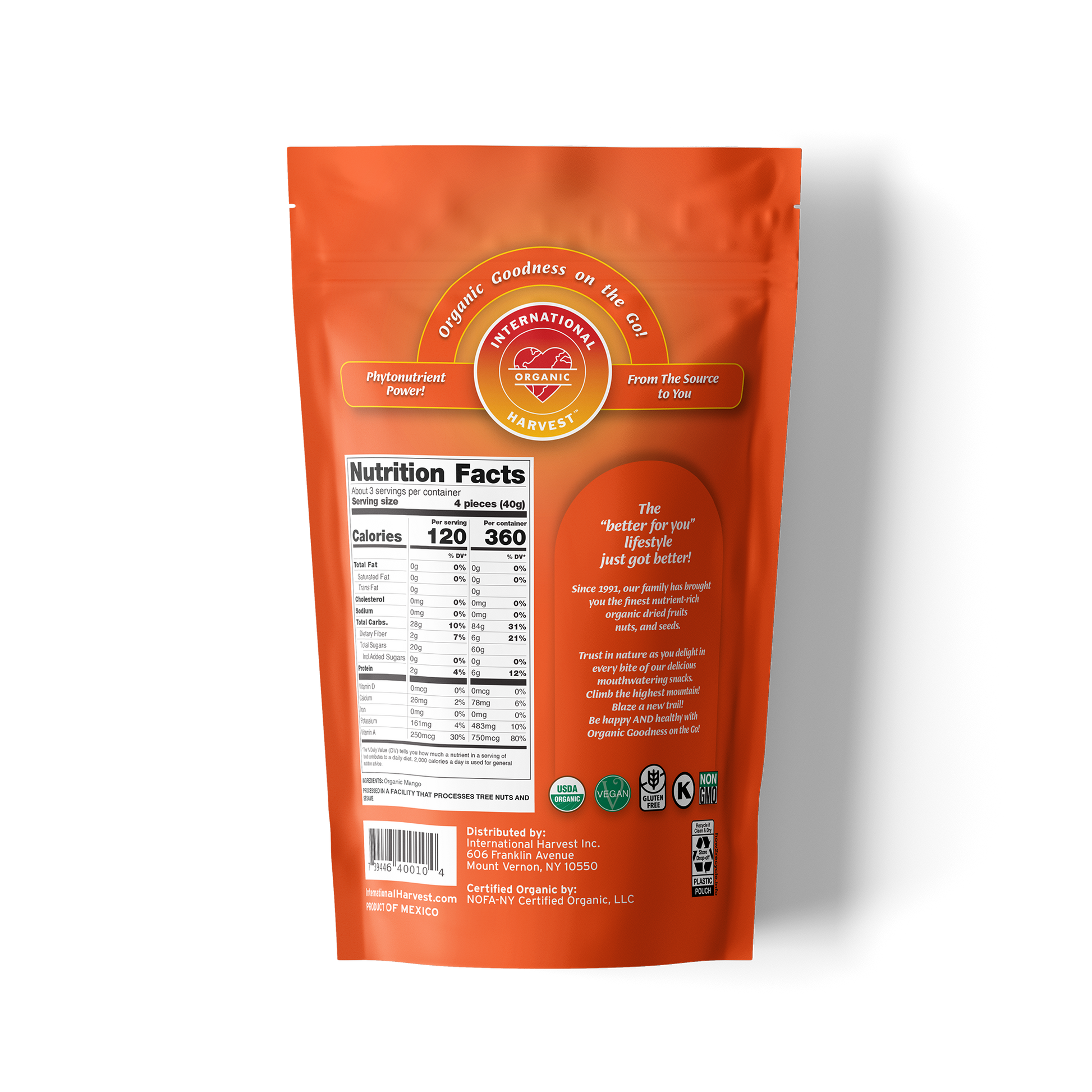 12 oz Go Mango - Back